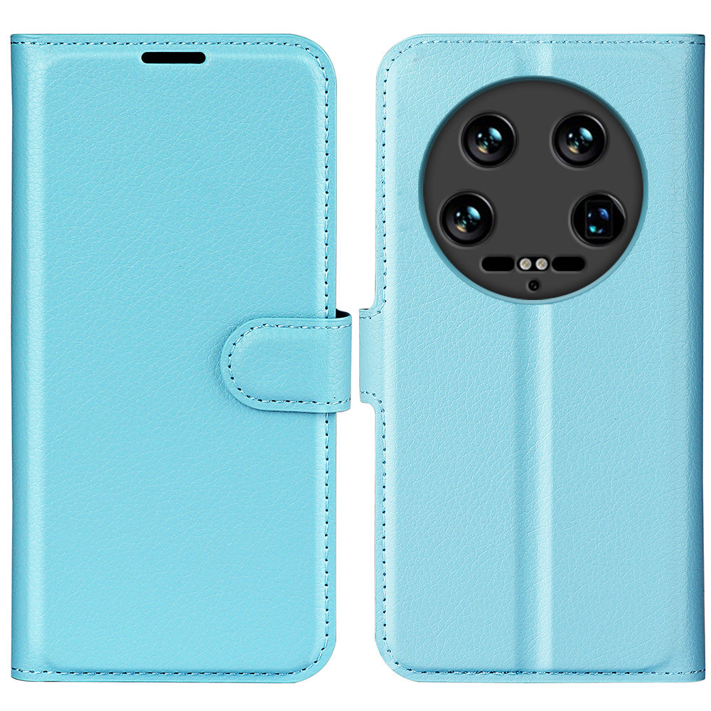 For Xiaomi 14 Ultra Case Litchi Texture Leather Folio Stand Smart Phone Cover For Xiaomi 14 Ultra Case Litchi Texture Leather Folio Stand Smart Phone Cover